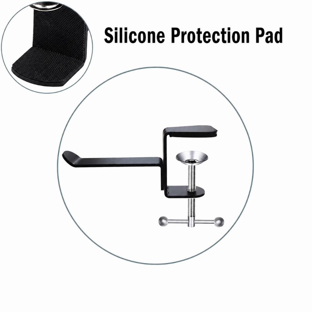 Headset Stand - Yaratıcı Metal Kulaklık Standı Siyah Sabit