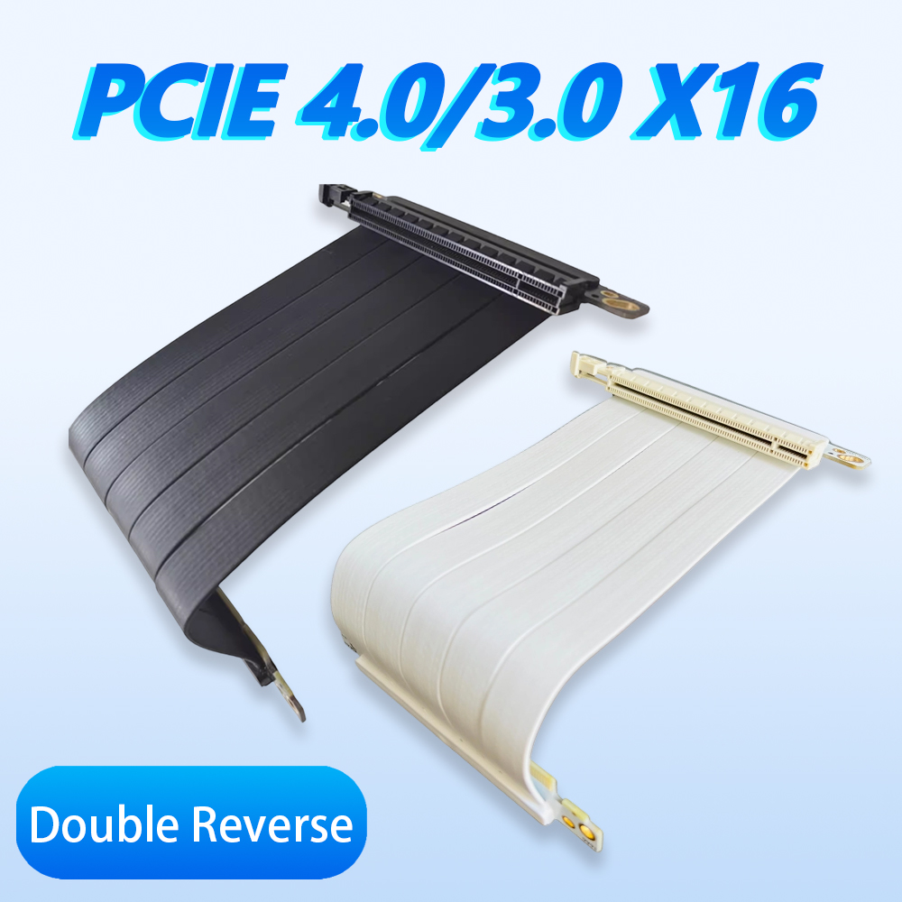 Pcie Riser Cable - PCIe 4.0 3.0 X16 Çift Ters