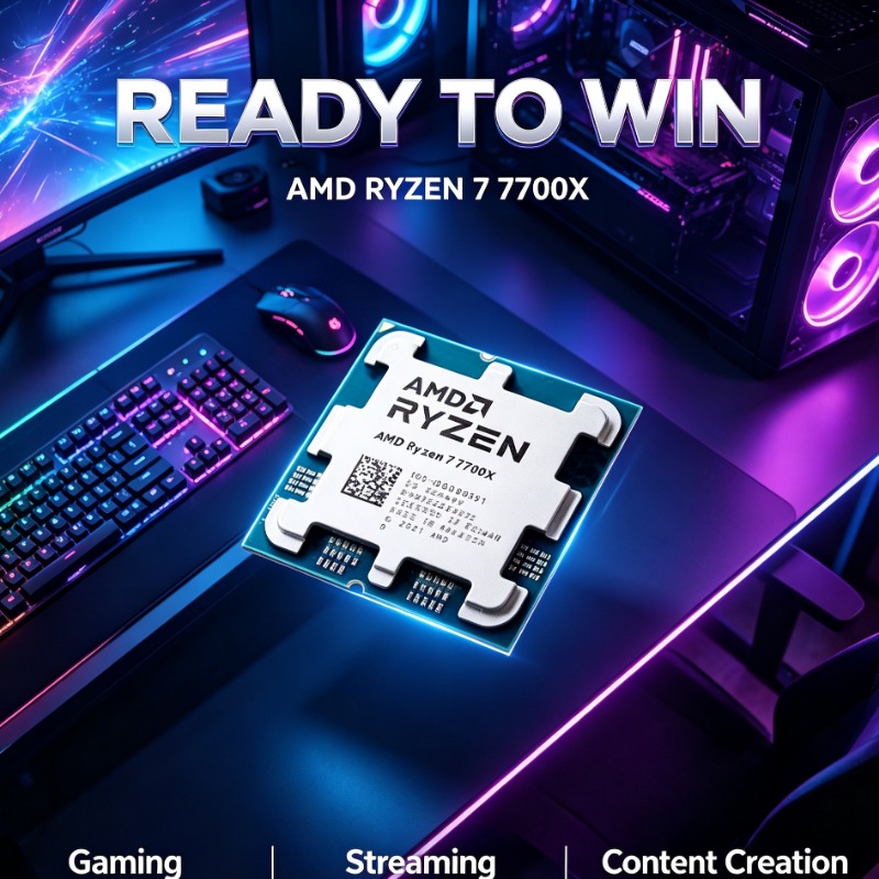 Pc Gaming Games - Yüksek Performanslı Oyun İşlemcisi AMD 7700X