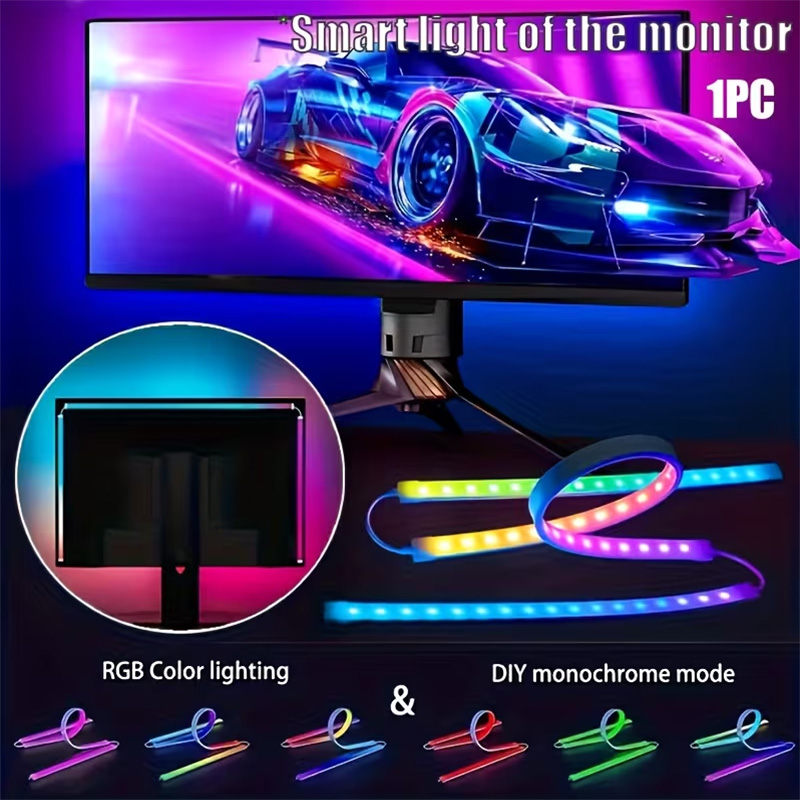 Pc Gaming Games - RGB Oyun Işıkları Şerit Monitör Arka