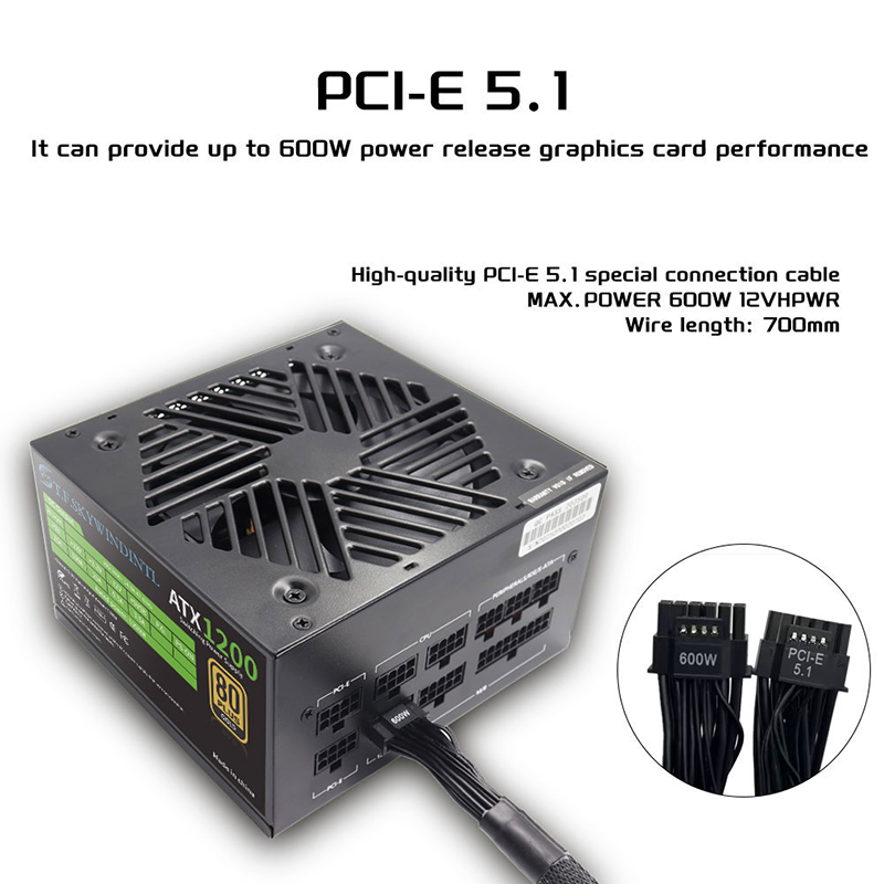 PCIE 5.0 1200W PC Güç Kaynağı  - Pc Gaming Fullset incelemesi ve fiyatı
