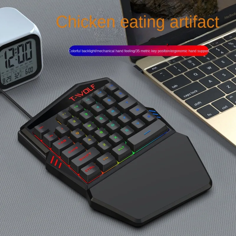 T-WOLF TF900 tek elle klavye t - Pc Gaming Games incelemesi ve fiyatı