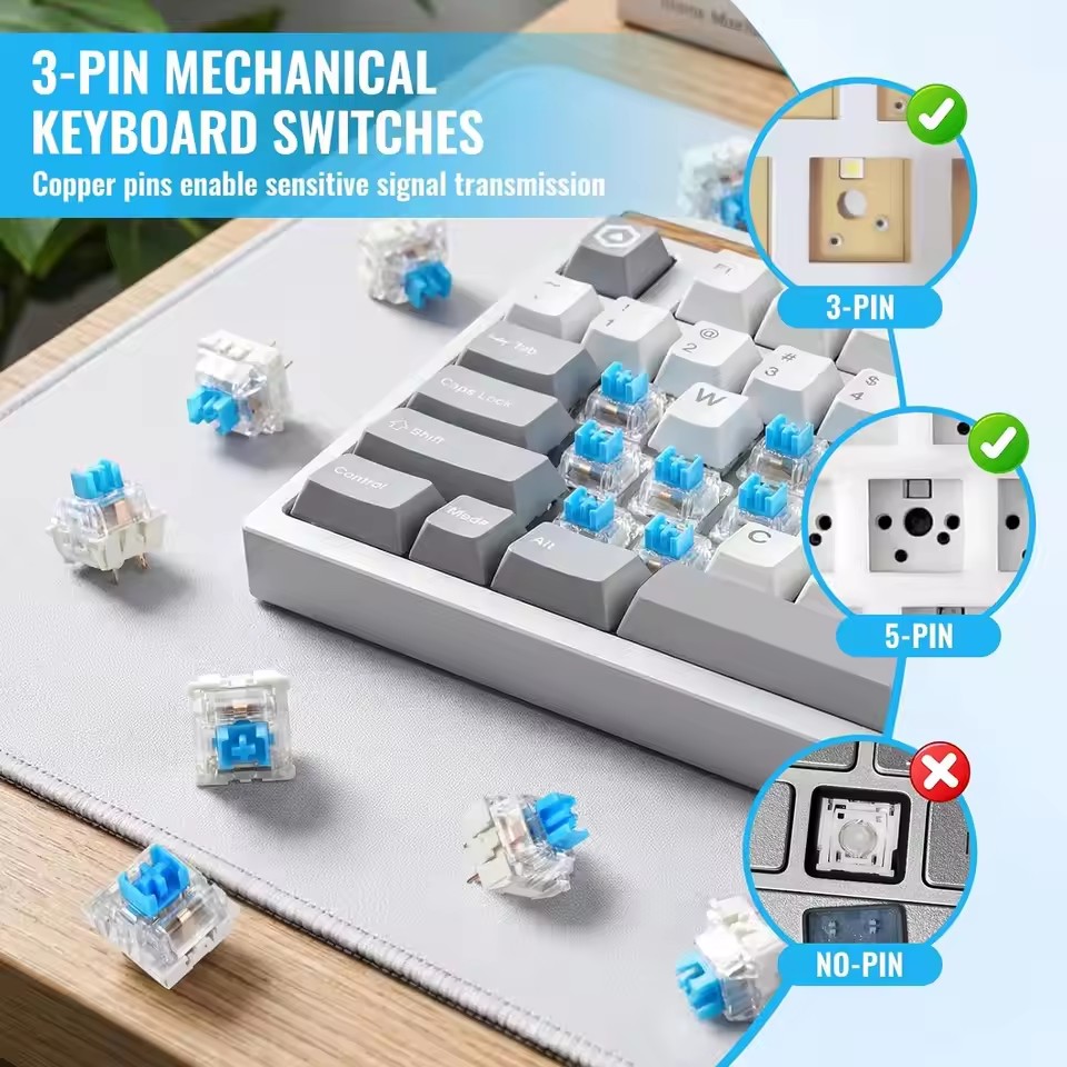 10-30 Adet 3 Pin Mavi Kırmızı  - Mechanical Keyboard incelemesi ve fiyatı