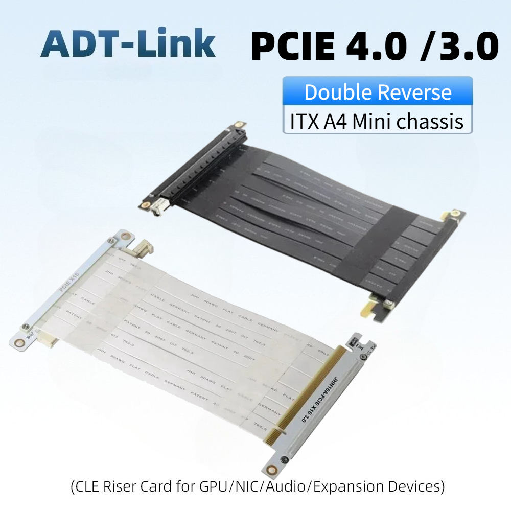 Siyah & Beyaz Çift Ters Grafik - Pcie Riser Cable incelemesi ve fiyatı