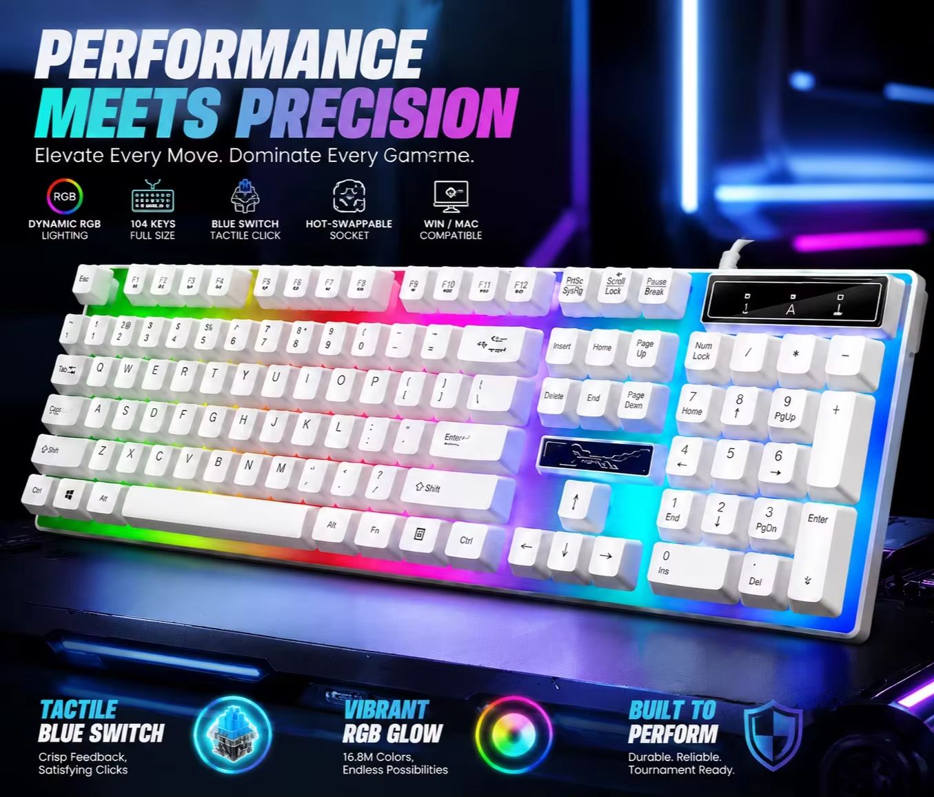 RGB Arkadan Aydınlatmalı 104 T - Pc Gaming Fullset incelemesi ve fiyatı