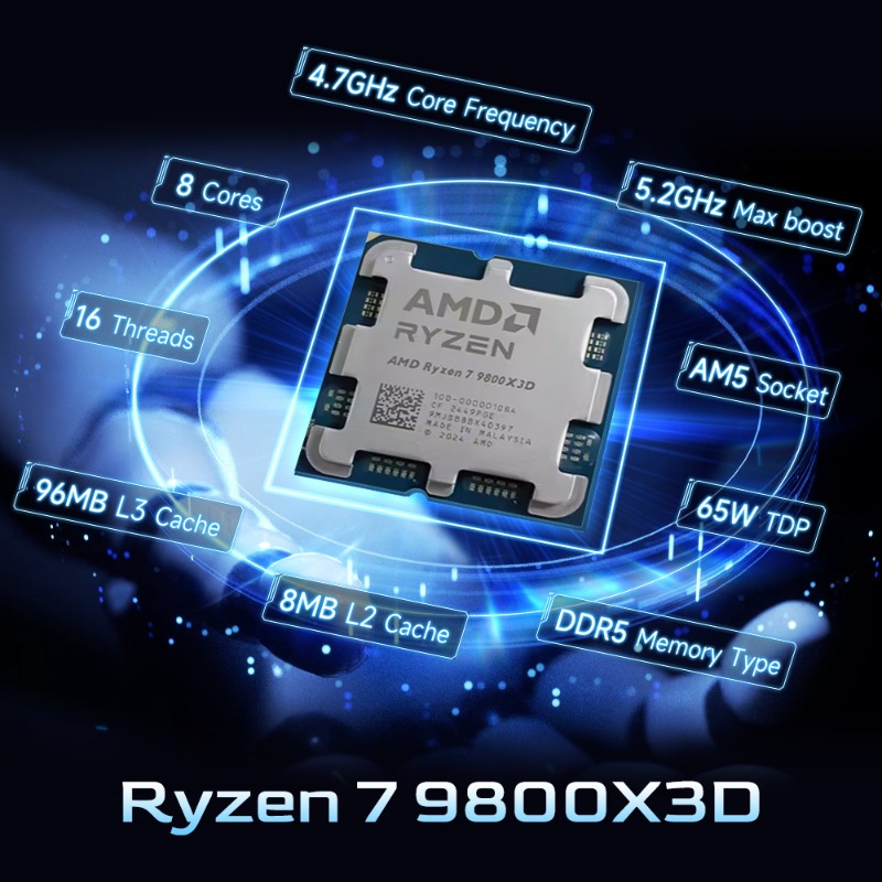 AMD Ryzen 7 9800X3D İçerik Olu - Pc Gaming Ryzen incelemesi ve fiyatı