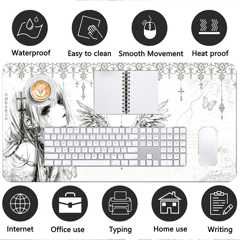Deri Mousepad Siyah Beyaz Anim - Pc Gaming Upgrades incelemesi ve fiyatı